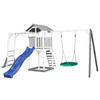 SPIELTURM 519/242/349 cm  - Blau/Weiss, Konventionell, Holz (519/242/349cm)