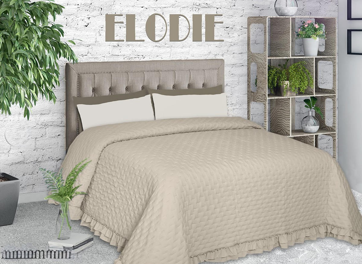 PREKRIVAČ 250/250 cm   - sivo-bež, Basics, plastika (250/250cm)