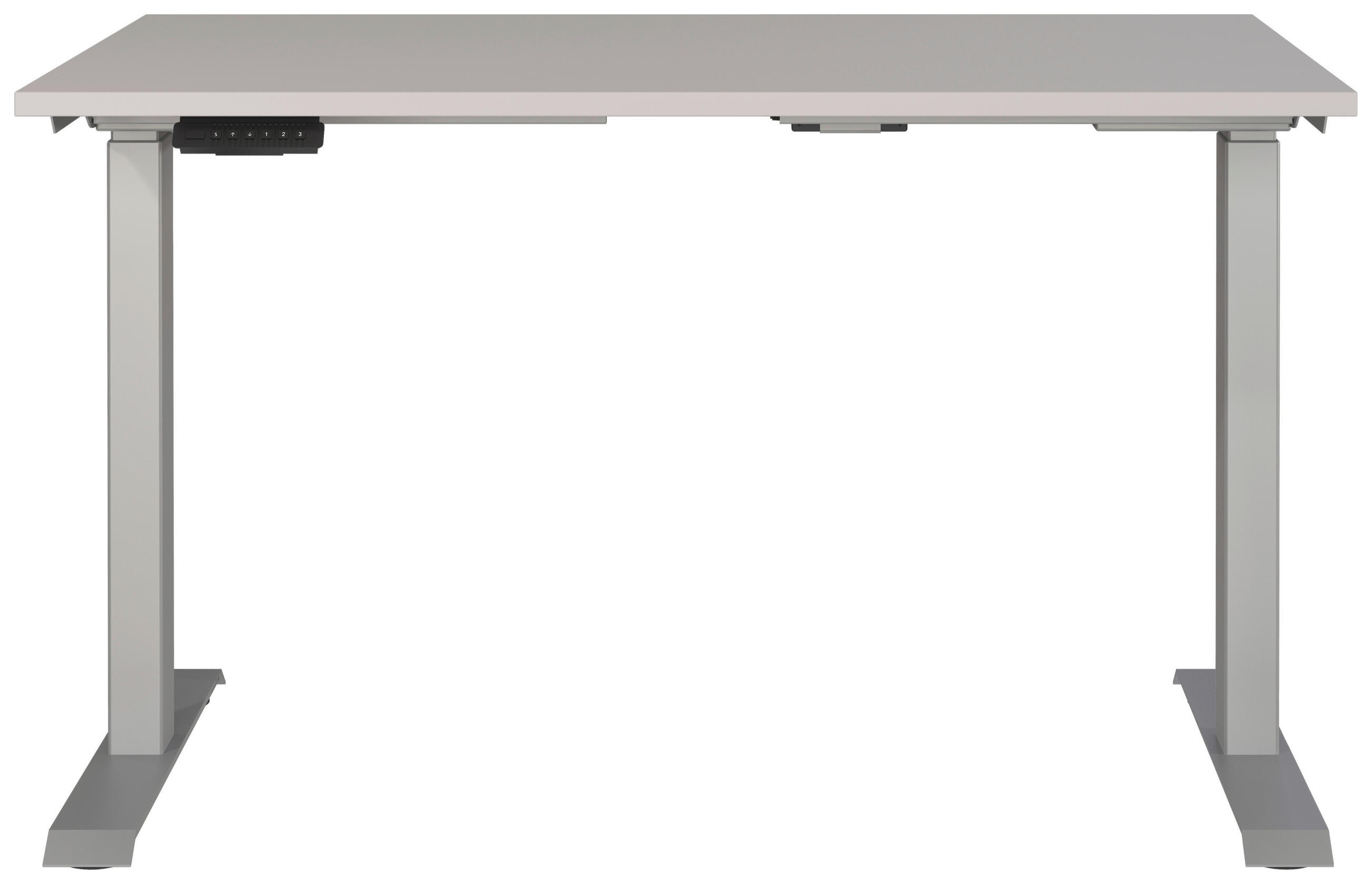 SCHREIBTISCH 120/80/72-118 cm  in Silberfarben, Kaschmir  - Kaschmir/Silberfarben, MODERN, Holzwerkstoff/Metall (120/80/72-118cm) - Novel