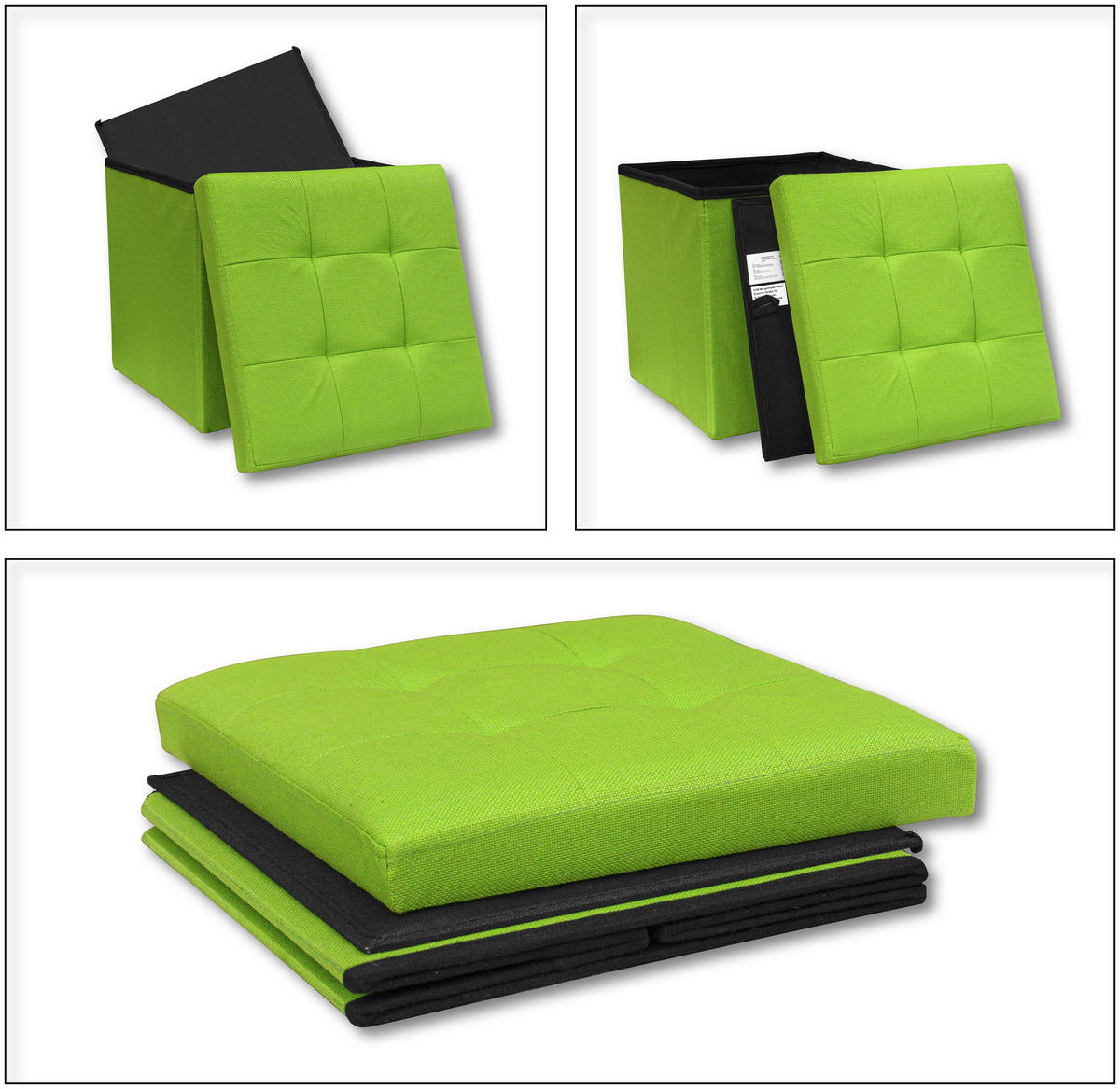 SITZBOX  - Grün, Basics, Kunststoff (38/38/38cm) - MID.YOU