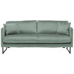 2,5-SITZER Samt Mintgrün  - Schwarz/Mintgrün, Design, Textil/Metall (180/78/84cm) - Carryhome