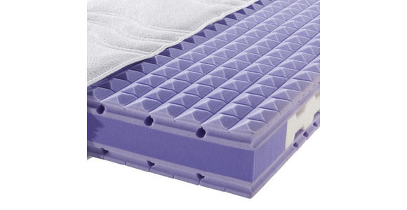 KOMFORTSCHAUMMATRATZE 90/200 cm - Weiß, Basics, Textil (90/200cm) - Sleeptex