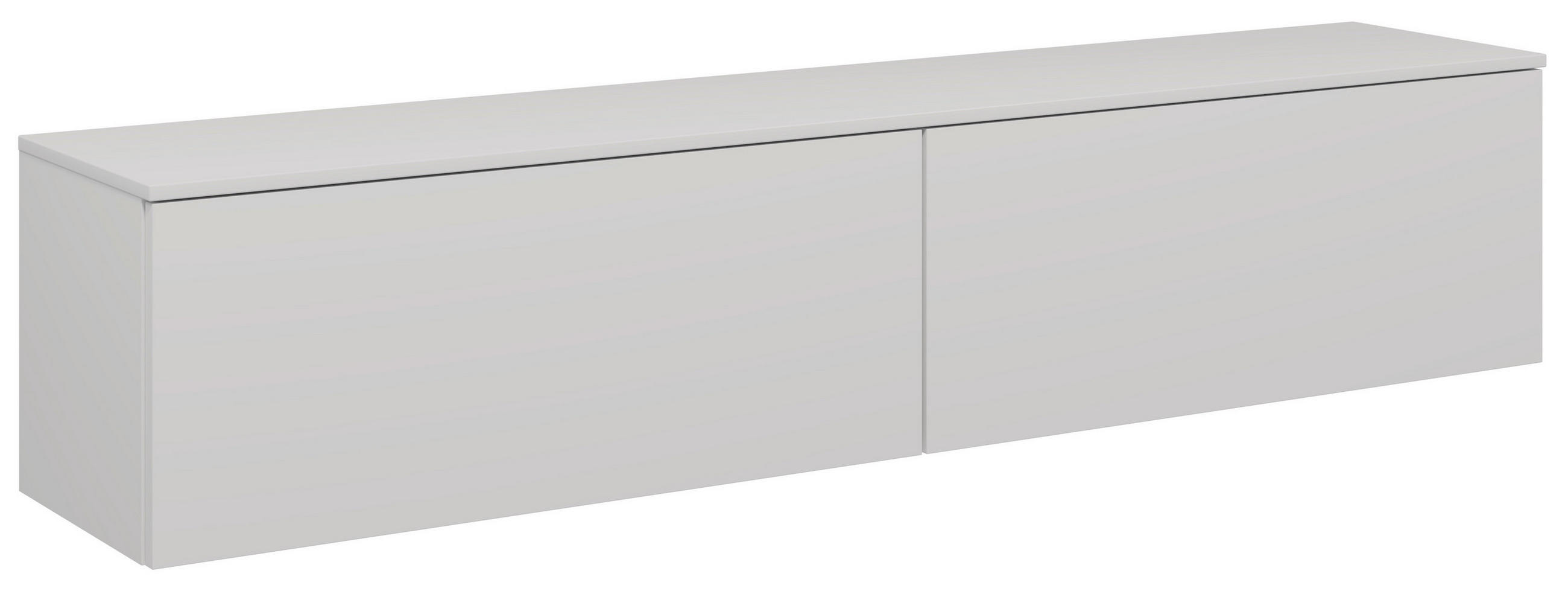 LOWBOARD  180,3/37,6/37,4 cm  individuell planbar, hängend, In verschiedenen Grössen erhältlich, in verschiedenen Holzdekoren erhältlich  - Weiss, Design, Holzwerkstoff (180,3/37,6/37,4cm) - Celina Home