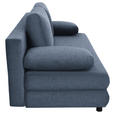 SCHLAFSOFA Taras  mit Stoffauswahl Webstoff Blau  - Blau/Schwarz, Design, Kunststoff/Textil (197/77/81cm) - Xora
