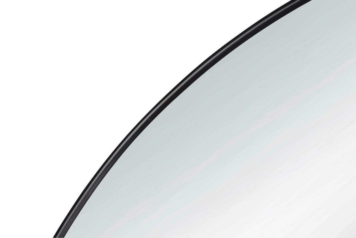 WANDSPIEGEL Schwarz  - Schwarz, Trend, Glas/Metall (50/50/0,5cm) - Boxxx