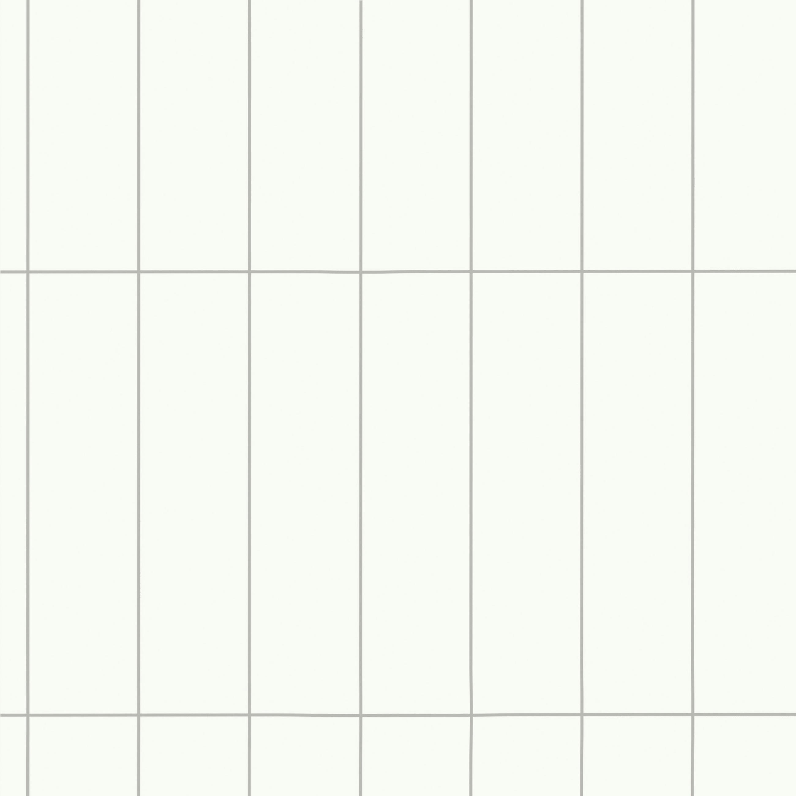 WANDPANEEL Revêt Design-Wandfliesen 3 Stück Hellgrau, Weiß Hochglanz  - Weiß Hochglanz/Hellgrau, MODERN, Kunststoff (120/60/0,37cm)