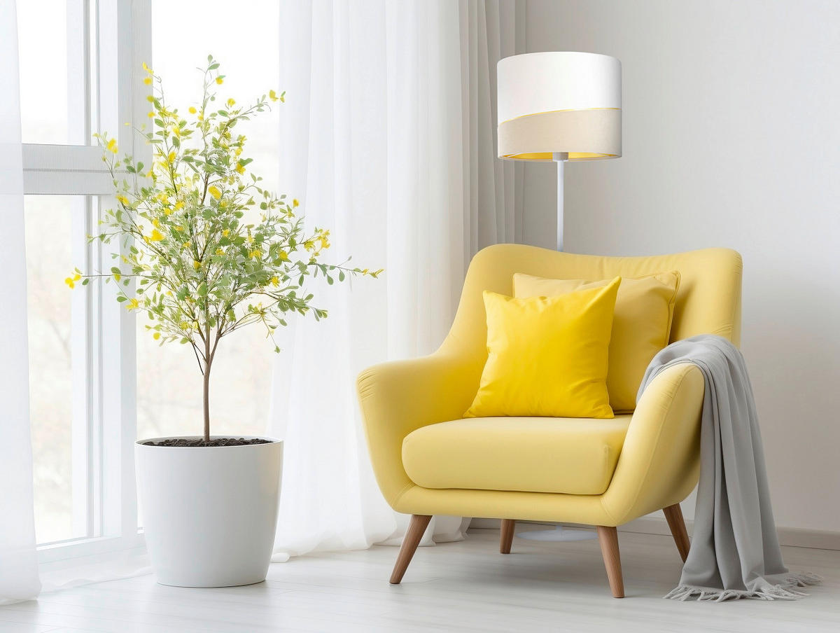 STEHLEUCHTE Swing 40/150 cm   - Beige/Goldfarben, Design, Kunststoff/Textil (40/150cm)