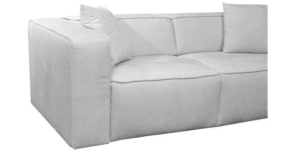 SCHLAFSOFA  in Chenille Hellgrau  - Hellgrau/Schwarz, Design, Kunststoff/Textil (227/74/105cm) - Novel
