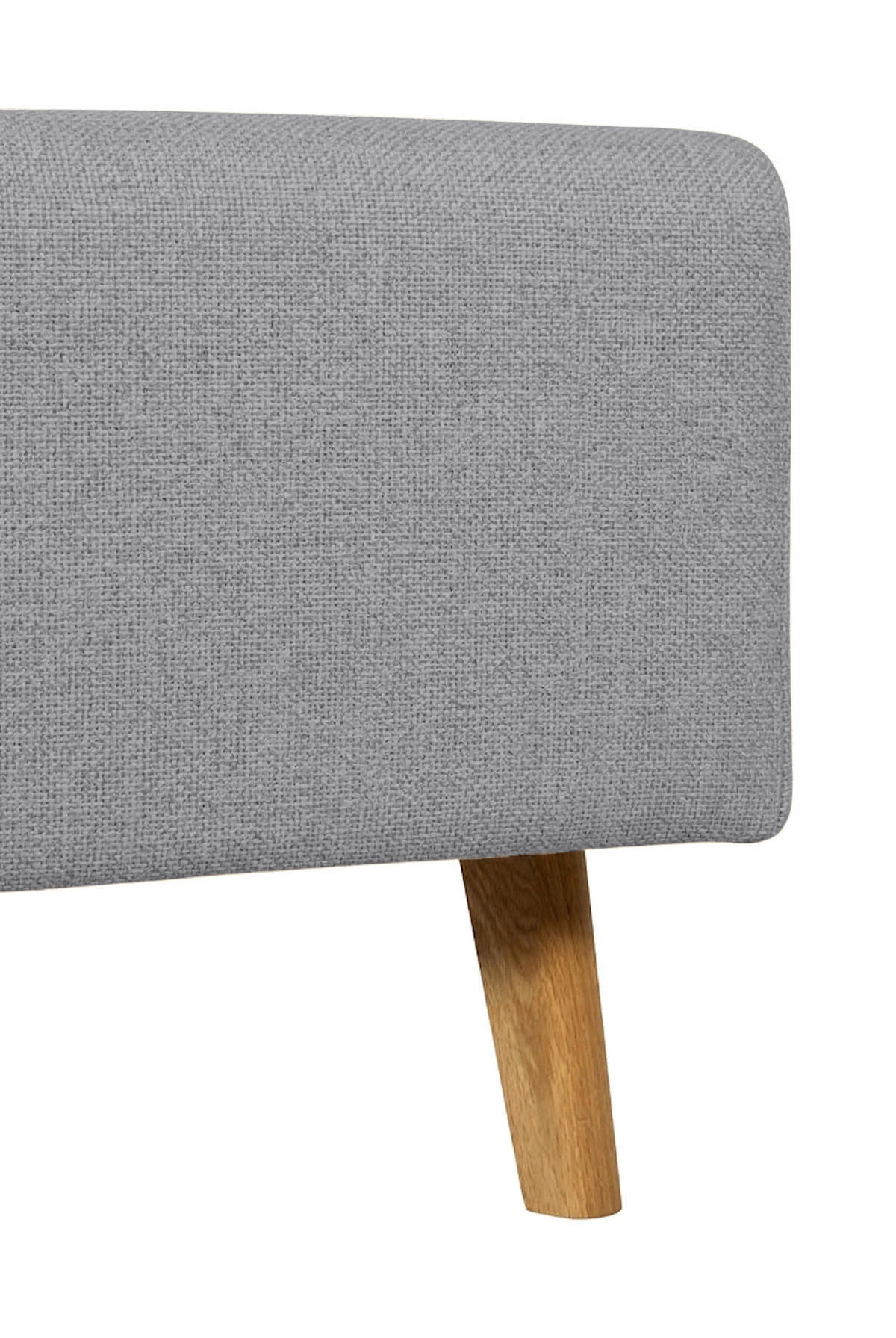 POLSTERBETT 200/200 cm,  in Grau,  - Eichefarben/Grau, MODERN, Holz/Textil (200/200cm) - MID.YOU