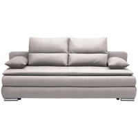 SCHLAFSOFA in Webstoff Silberfarben  - Silberfarben, KONVENTIONELL, Kunststoff/Textil (207/94/90cm) - Venda