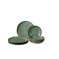 TAFELSERVICE Lave Vert 8-teilig  - Dunkelgrün, Basics, Keramik (34,5/19,4/32,cm) - Villeroy & Boch