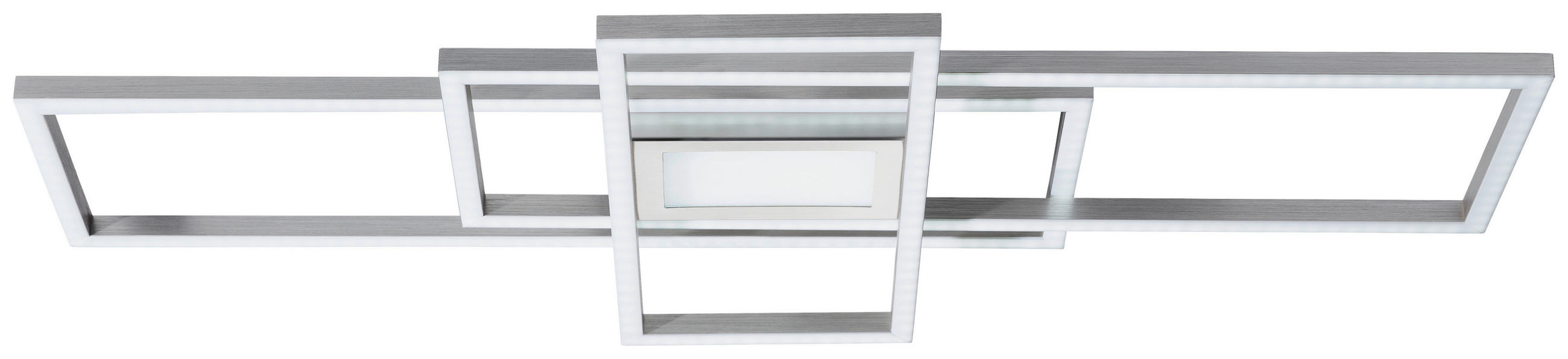 LED-DECKENLEUCHTE Irvine 70/30/6,2 cm   - Nickelfarben, Basics, Kunststoff/Metall (70/30/6,2cm) - Novel