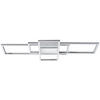 STROPNÉ LED SVIETIDLO, 70/30/6,2 cm - niklová, Basics, kov/plast (70/30/6,2cm) - Novel