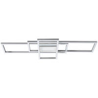 STROPNÉ LED SVIETIDLO, 70/30/6,2 cm - niklová, Basics, kov/plast (70/30/6,2cm) - Novel