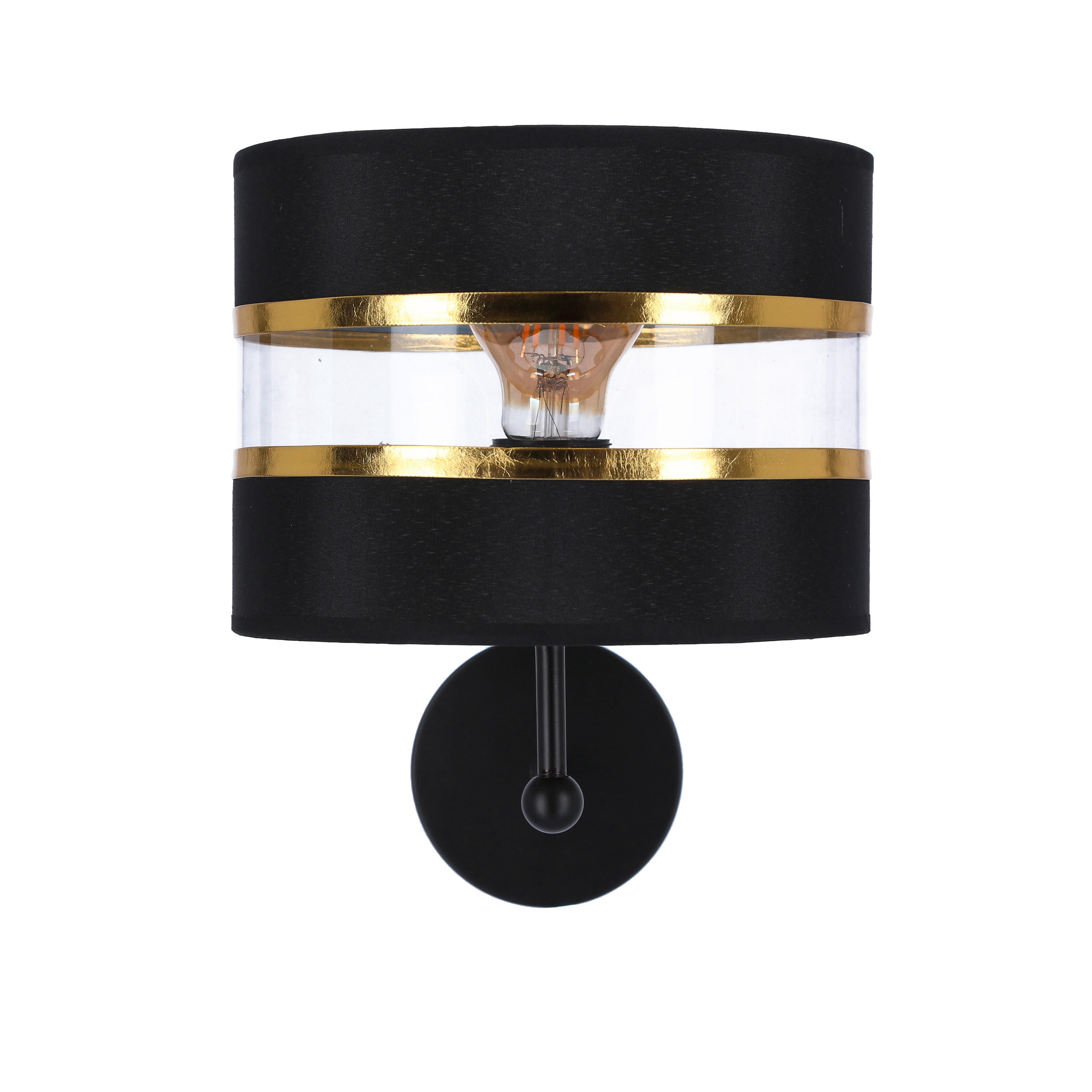 WANDLEUCHTE 26/28/20 cm   - Schwarz, Design, Metall (26/28/20cm)