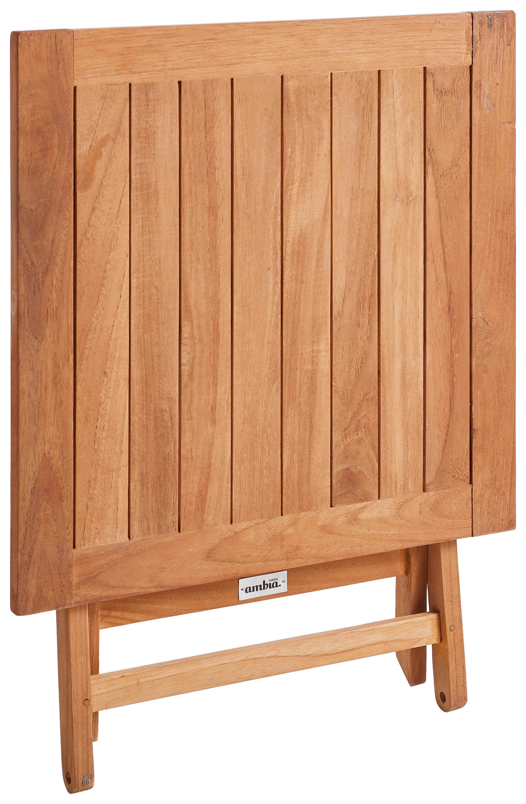 BEISTELLTISCH Teakholz massiv quadratisch Teakfarben  - Teakfarben, Natur, Holz (50/50/50cm) - Ambia Garden