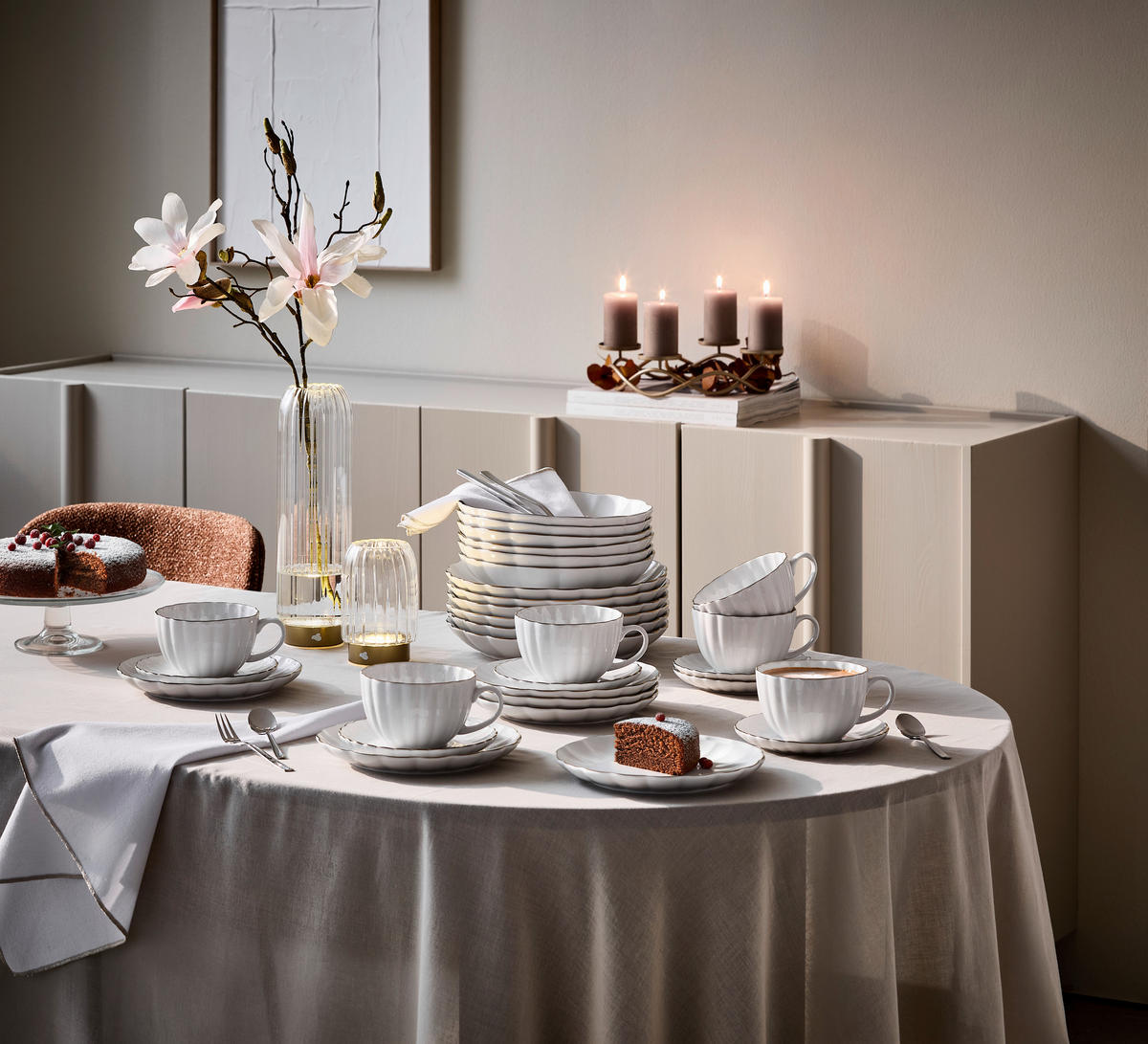 KAFFEESERVICE Mariella 18-teilig  - Trend, Keramik - Novel