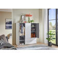 HIGHBOARD  in 130/140/40 cm  - Silberfarben/Alufarben, KONVENTIONELL, Holzwerkstoff/Kunststoff (130/140/40cm) - Carryhome