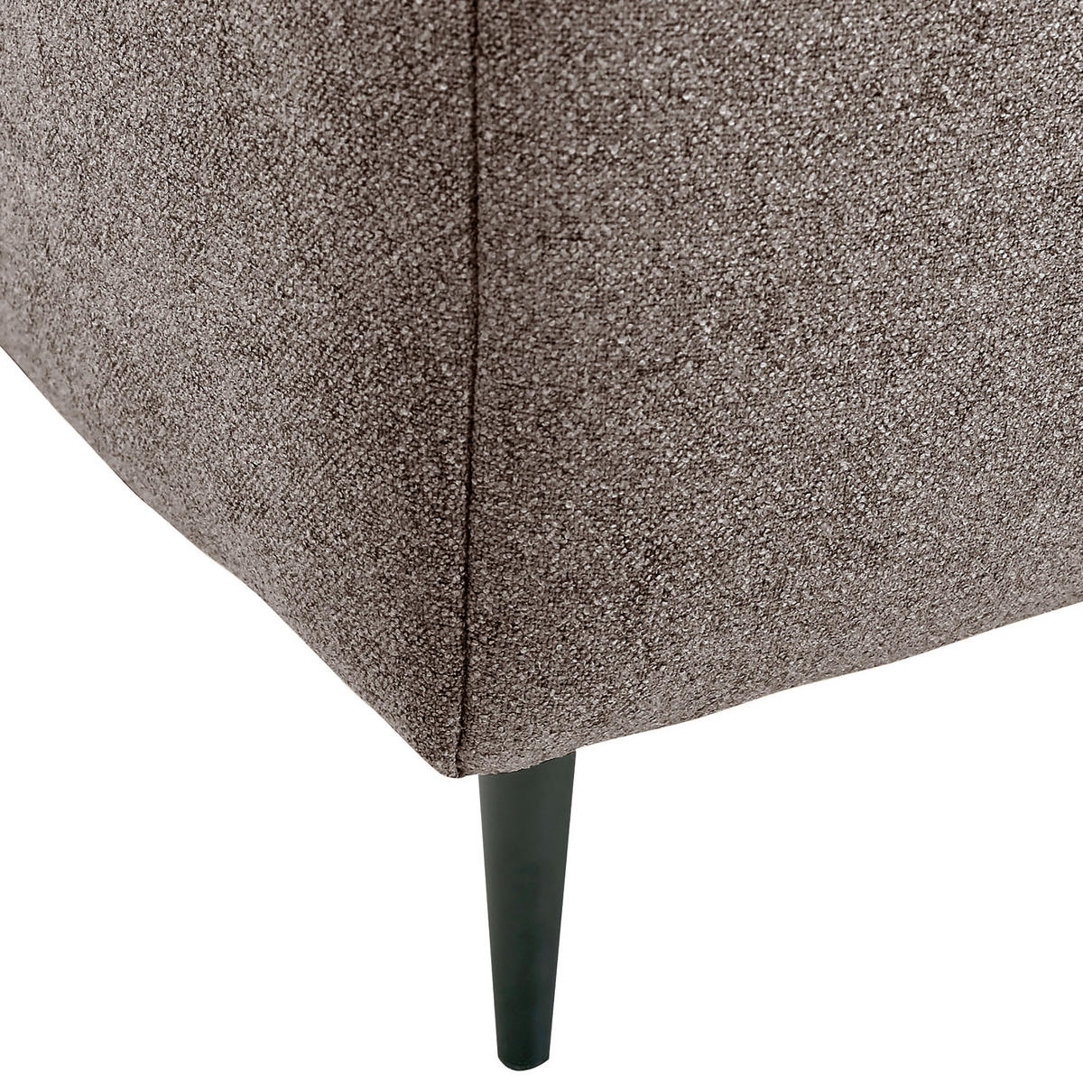 SCHLAFSOFA in Flachgewebe Braun  - Schwarz/Braun, KONVENTIONELL, Textil/Metall (197/75/100cm) - Carryhome