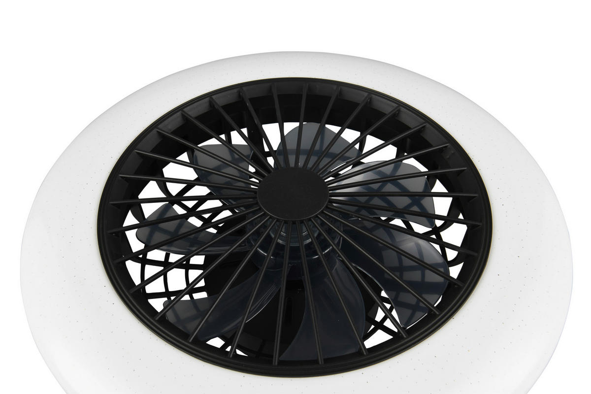 DECKENVENTILATOR  49/16,5 cm    - Weiss/Schwarz, Konventionell, Kunststoff (49/16,5cm)