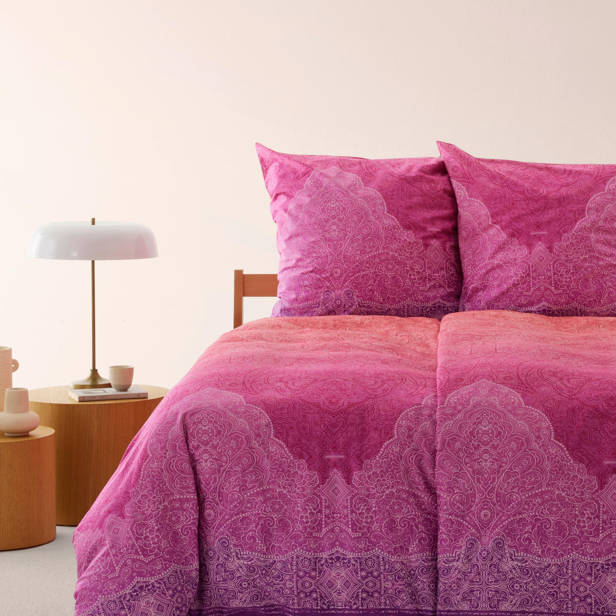 BETTWÄSCHE Dolceacqua Satin 155/220 cm  - Pink, KONVENTIONELL, Textil (155/220cm) - Bassetti