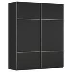 SCHWEBETÜRENSCHRANK  in Schwarz  - Chromfarben/Schwarz, KONVENTIONELL, Holzwerkstoff/Metall (201/223/68cm) - Novel