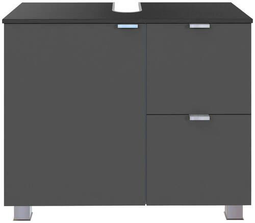 WASCHBECKENUNTERSCHRANK 70/53/35 cm  - Silberfarben/Alufarben, MODERN, Holzwerkstoff (70/53/35cm) - Held