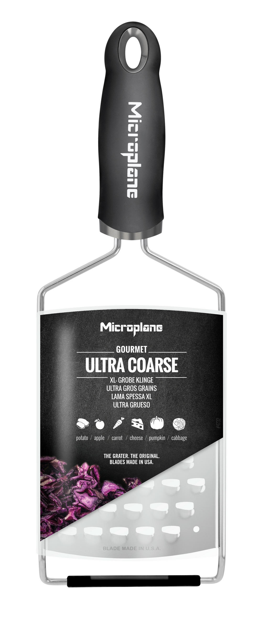 RENDE - crna, Osnovno, metal/plastika (31,5/11/3cm) - MICROPLANE