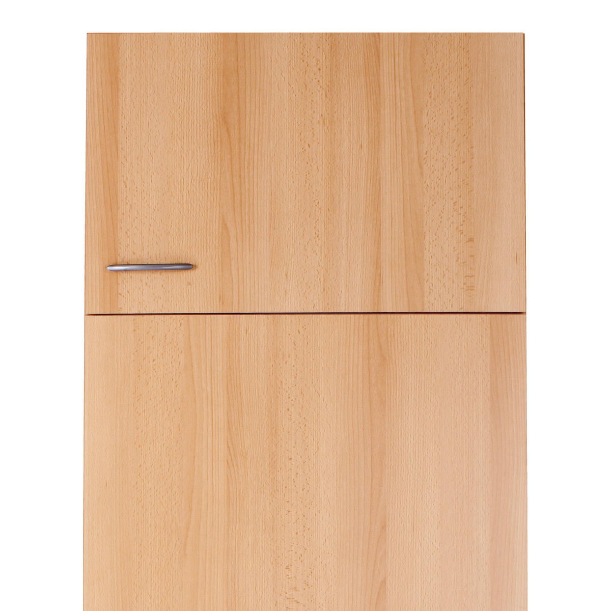 GERÄTEUMBAUSCHRANK 60/200/57 cm  in Buchefarben  - Edelstahlfarben/Buchefarben, MODERN, Holzwerkstoff/Kunststoff (60/200/57cm) - FlexWell