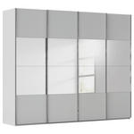 SCHWEBETÜRENSCHRANK  in Seidengrau  - Chromfarben/Seidengrau, Design, Holzwerkstoff/Metall (271/223/68cm) - Novel