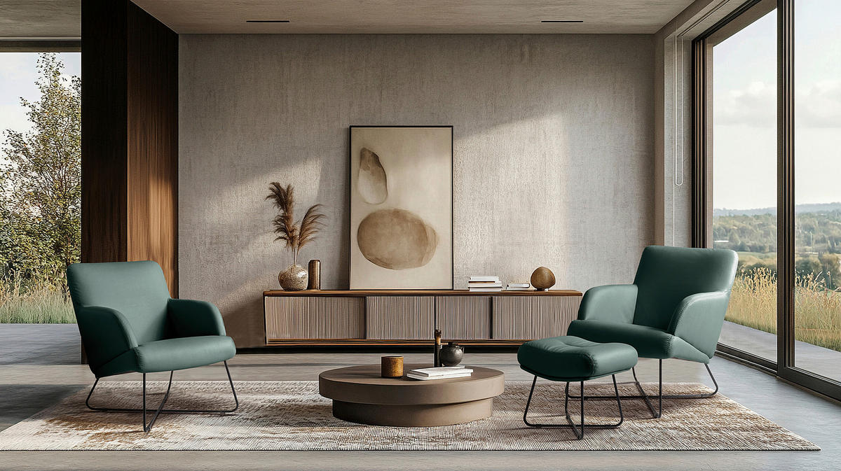 SESSEL in Lederlook Graphitfarben  - Schwarz/Graphitfarben, Design, Textil/Metall (67/87/74cm) - Livetastic