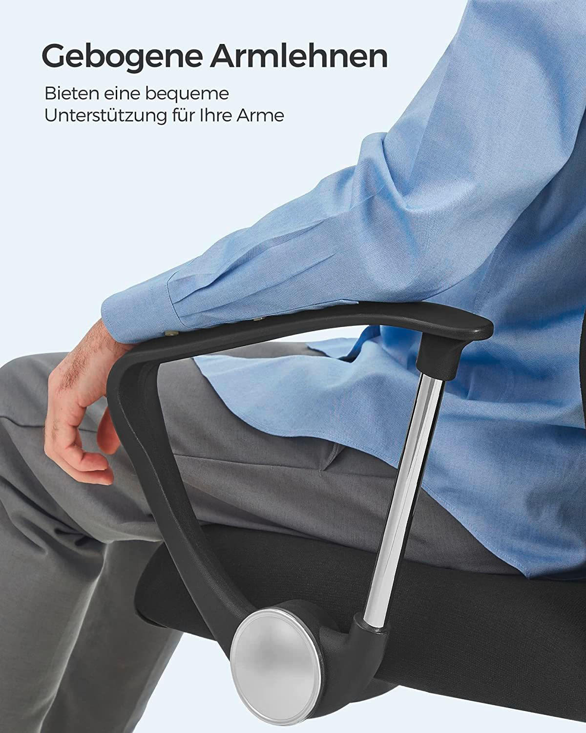 DREHSTUHL Webstoff Schwarz, Chromfarben  - Chromfarben/Schwarz, Basics, Kunststoff/Textil (63/110-120/63cm) - Boxxx