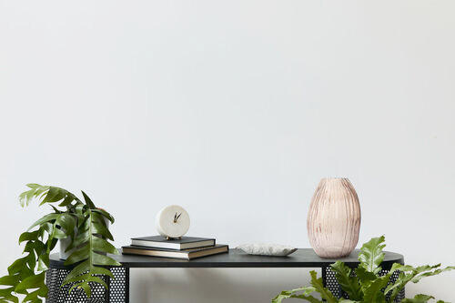 VAS  - gammelrosa, Modern, glas (16/25/18cm) - Kayoom