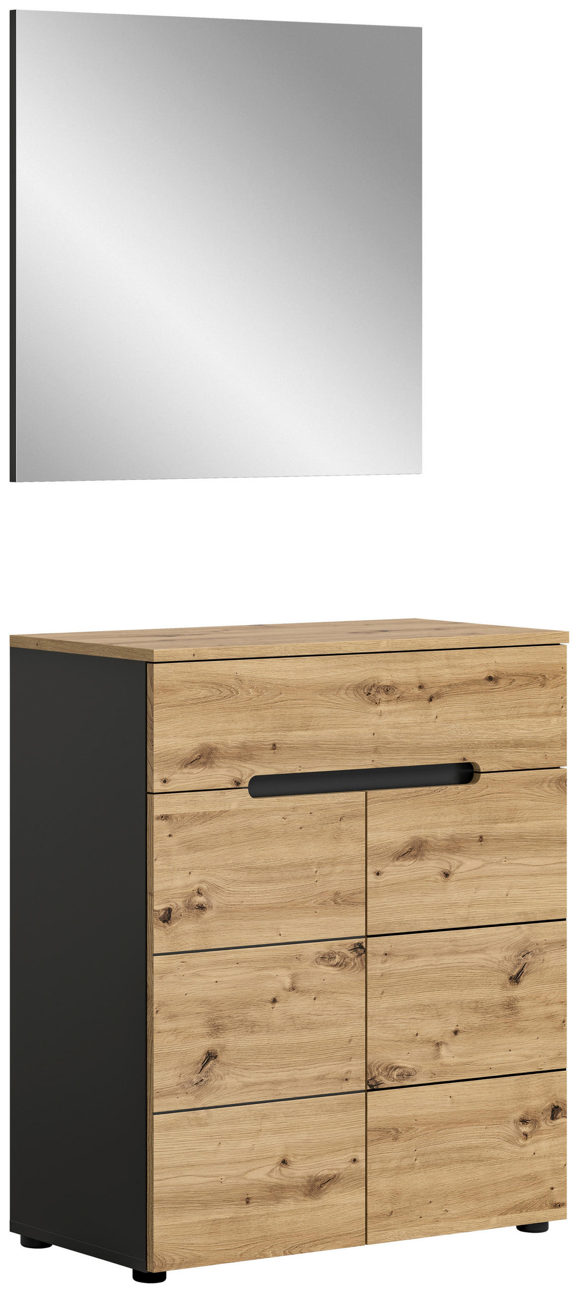 PREDSOBA  - Konvencionalno, steklo/leseni material (80/190/37cm) - MID.YOU