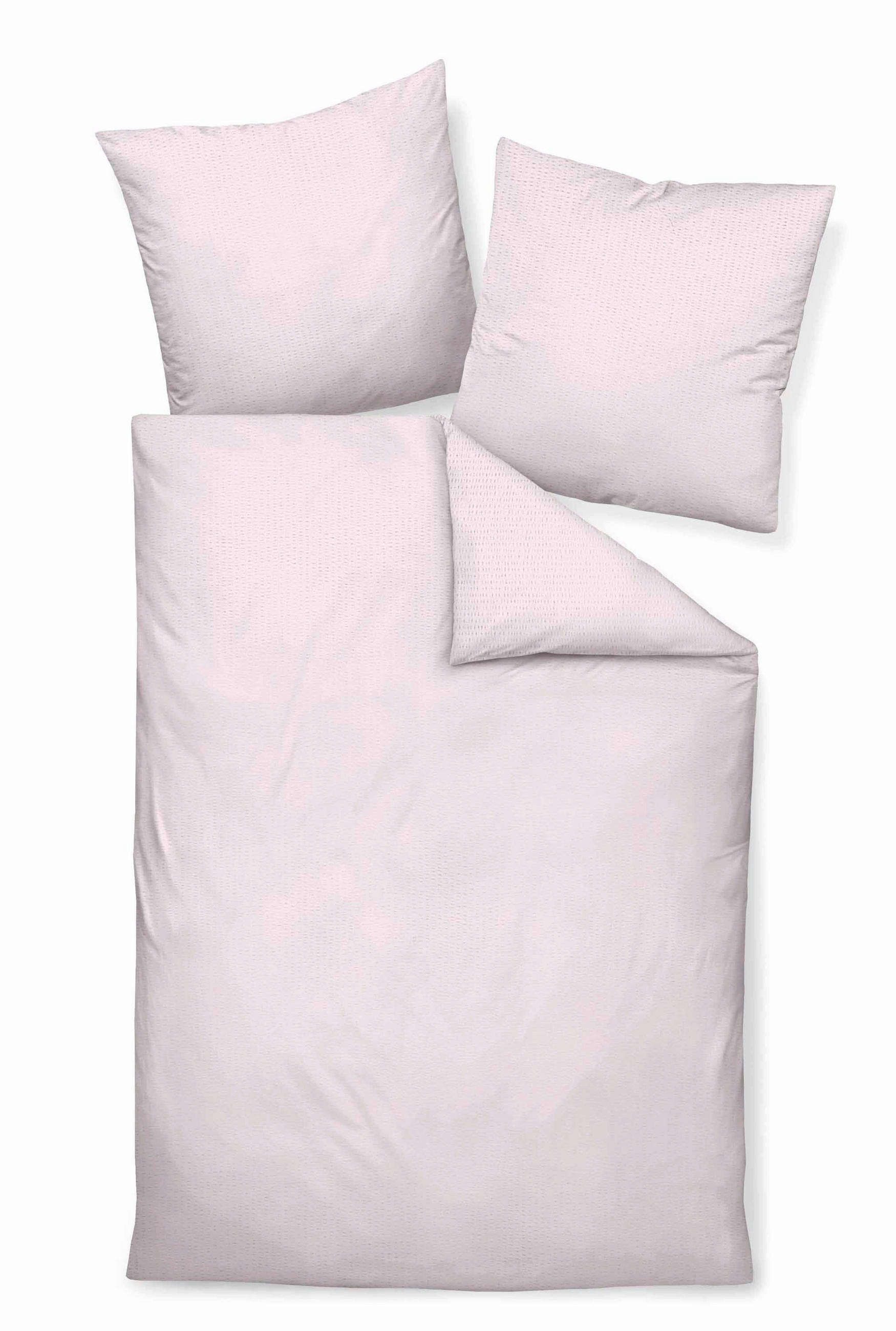 BETTWÄSCHE PIANO Seersucker 200/200 cm  - Rosa, Basics, Textil (200/200cm) - Janine
