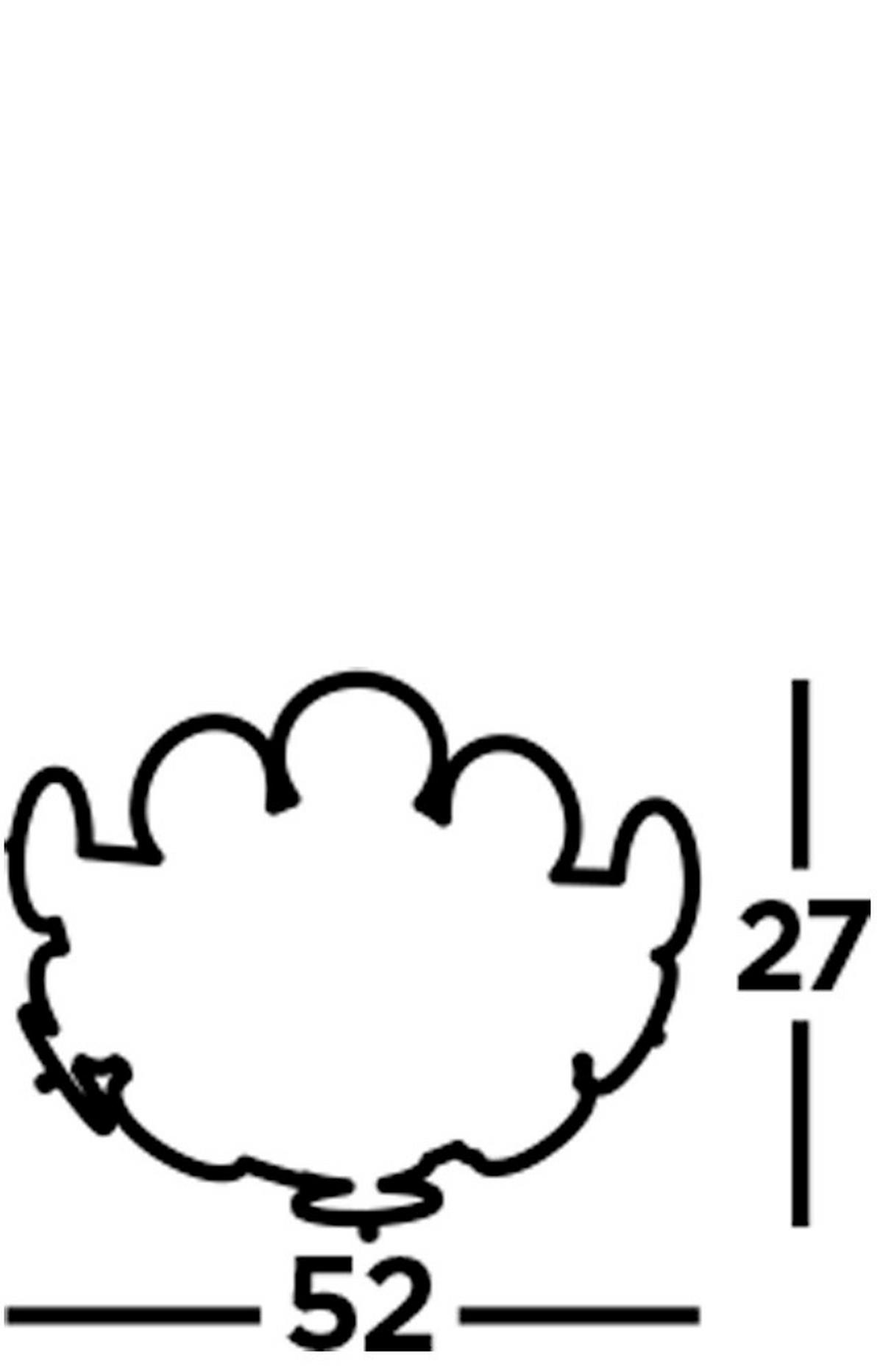 STROPNA SVETILKA Discus 52/27 cm   - zlate barve/črna, Design, kovina/umetna masa (52/27cm)