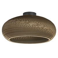 DECKENLEUCHTE  40/20,5 cm    - Braun, Natur, Karton/Metall (40/20,5cm) - Osram