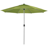 SONNENSCHIRM 380 cm Hellgrün  - Silberfarben/Hellgrün, Basics, Textil/Metall (380cm) - Doppler