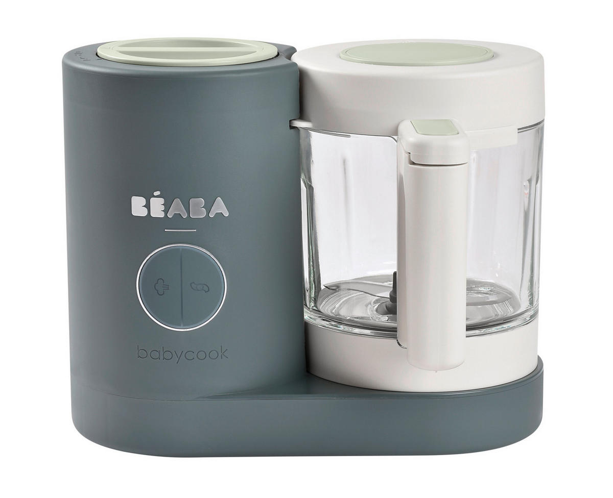 BABYNAHRUNGSZUBEREITER  - Hellgrau, Basics, Glas/Kunststoff (26.5/21/21.5cm) - Beaba