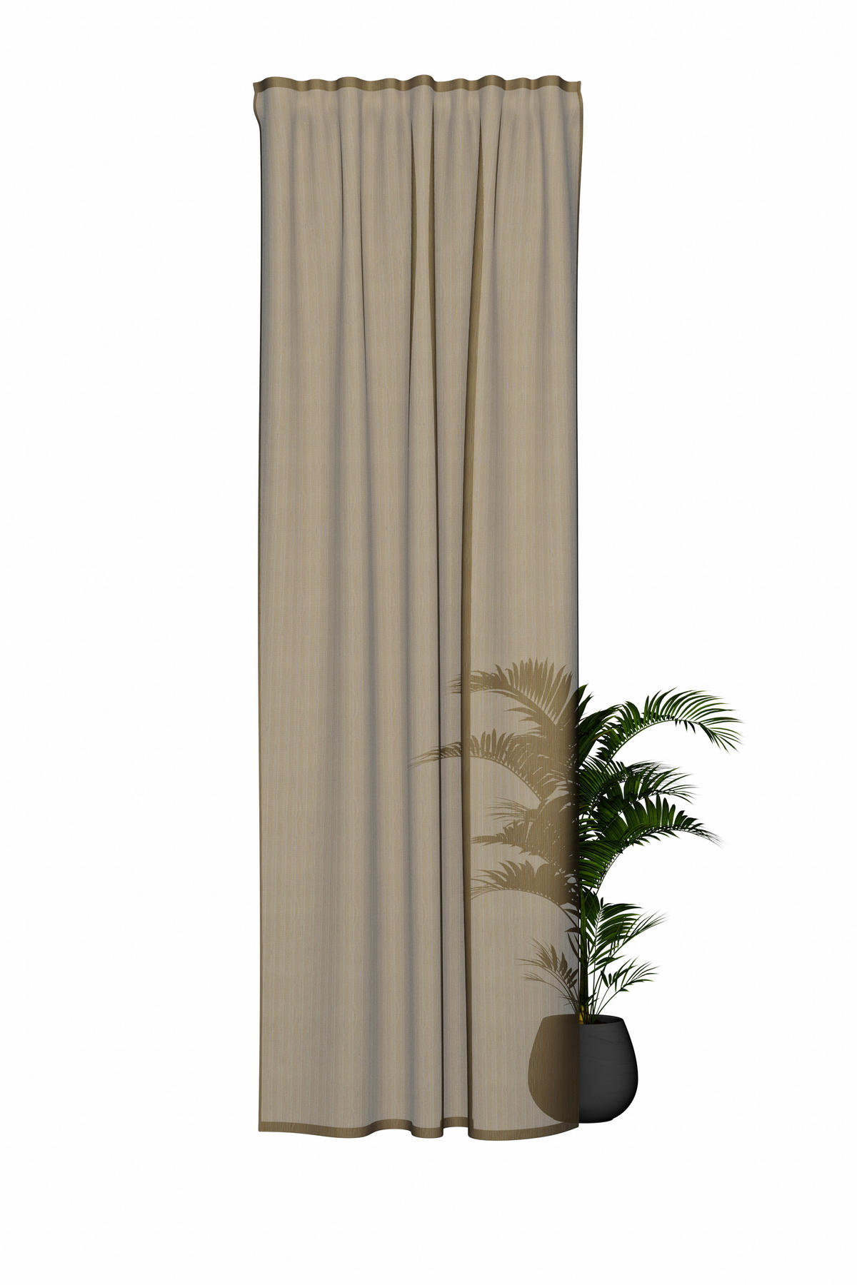 FERTIGVORHANG halbtransparent  - Kupferfarben, Basics, Textil (140/245cm) - Fuggerhaus