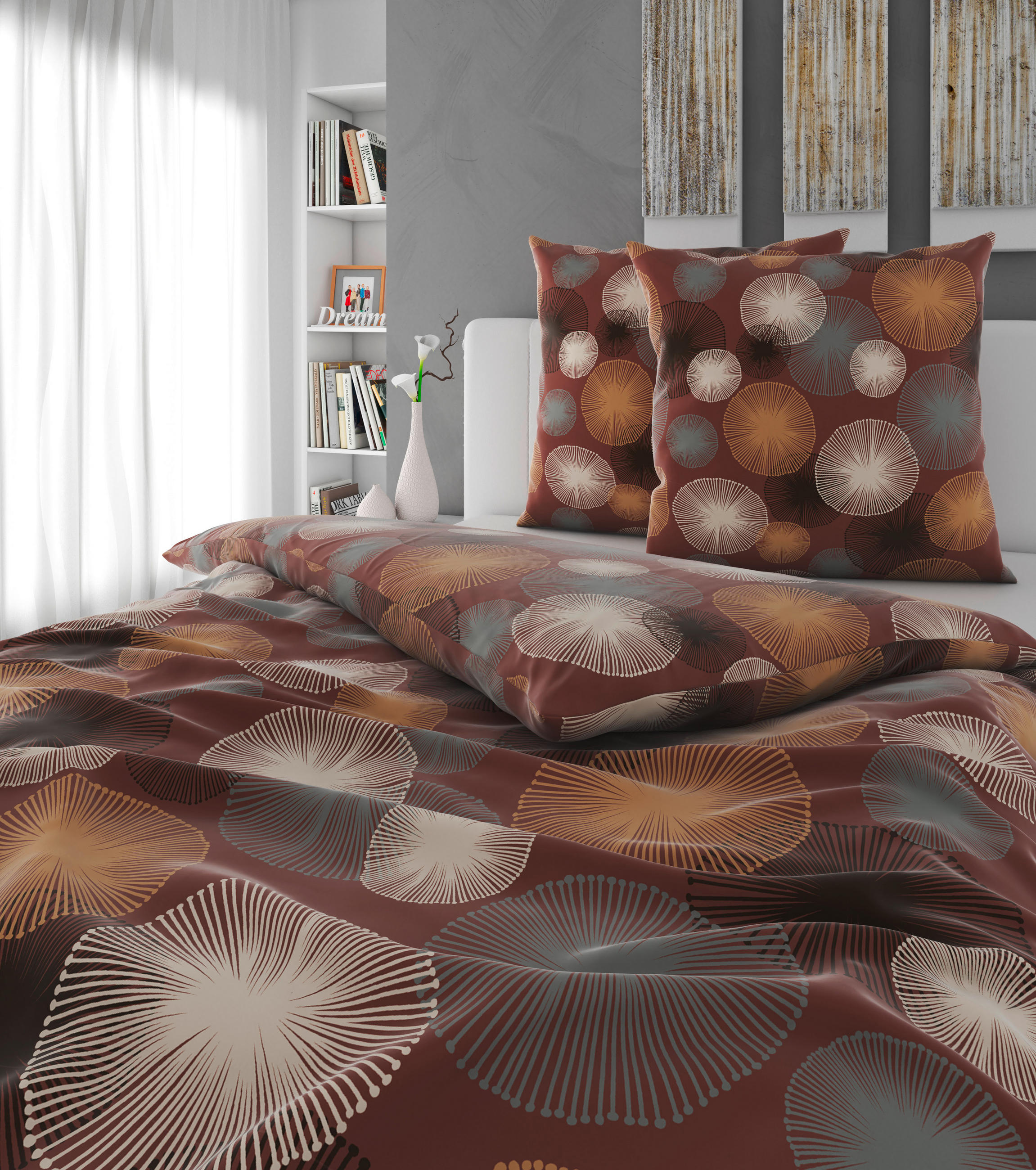 BETTWÄSCHE Satin 200/200 cm  - Braun, Textil (200/200cm) - Esposa