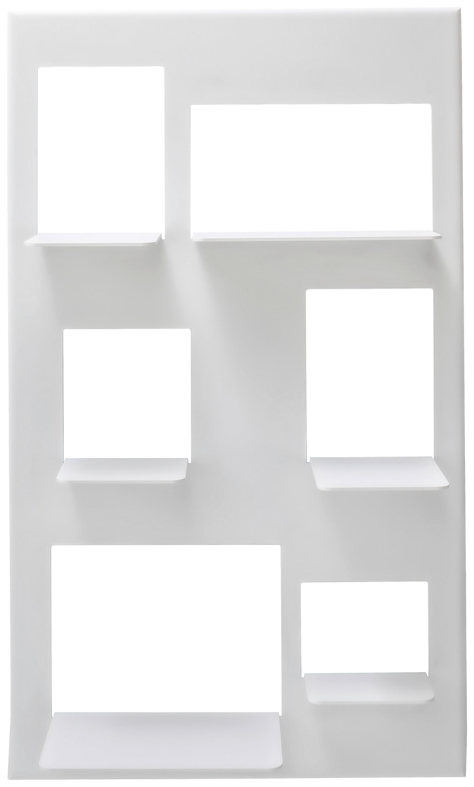 WANDREGAL  72/120/26,5 cm  - Weiss, Design, Metall (72/120/26,5cm) - Novel