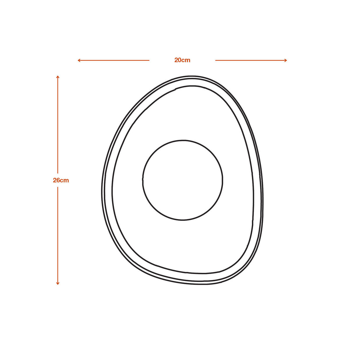 WANDLEUCHTE 50/38,5/15,5 cm   - Braun, Natur, Glas/Stein (50/38,5/15,5cm) - Ledvance