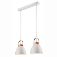 HÄNGELEUCHTE 76/37/12 cm  - Weiß Hochglanz, KONVENTIONELL, Holz/Metall (76/37/12cm)