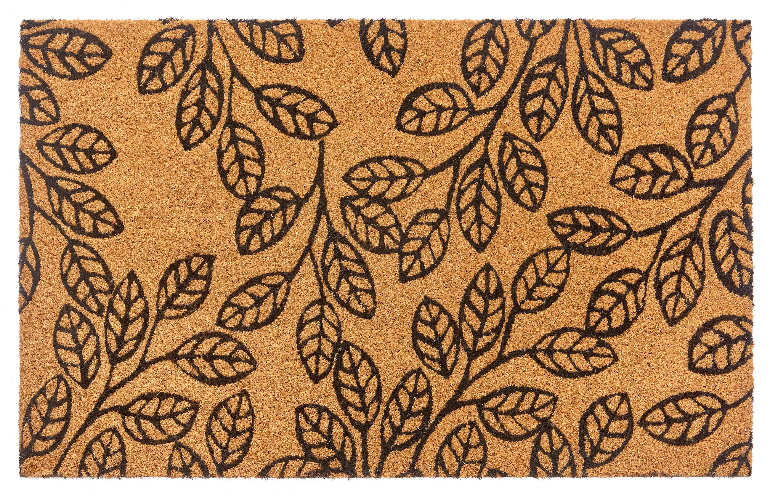 KOKOSMATTE  45/75 cm  Schwarz, Hellbraun  - Hellbraun/Schwarz, Basics, Naturmaterialien/Kunststoff (45/75cm) - Hanse Home