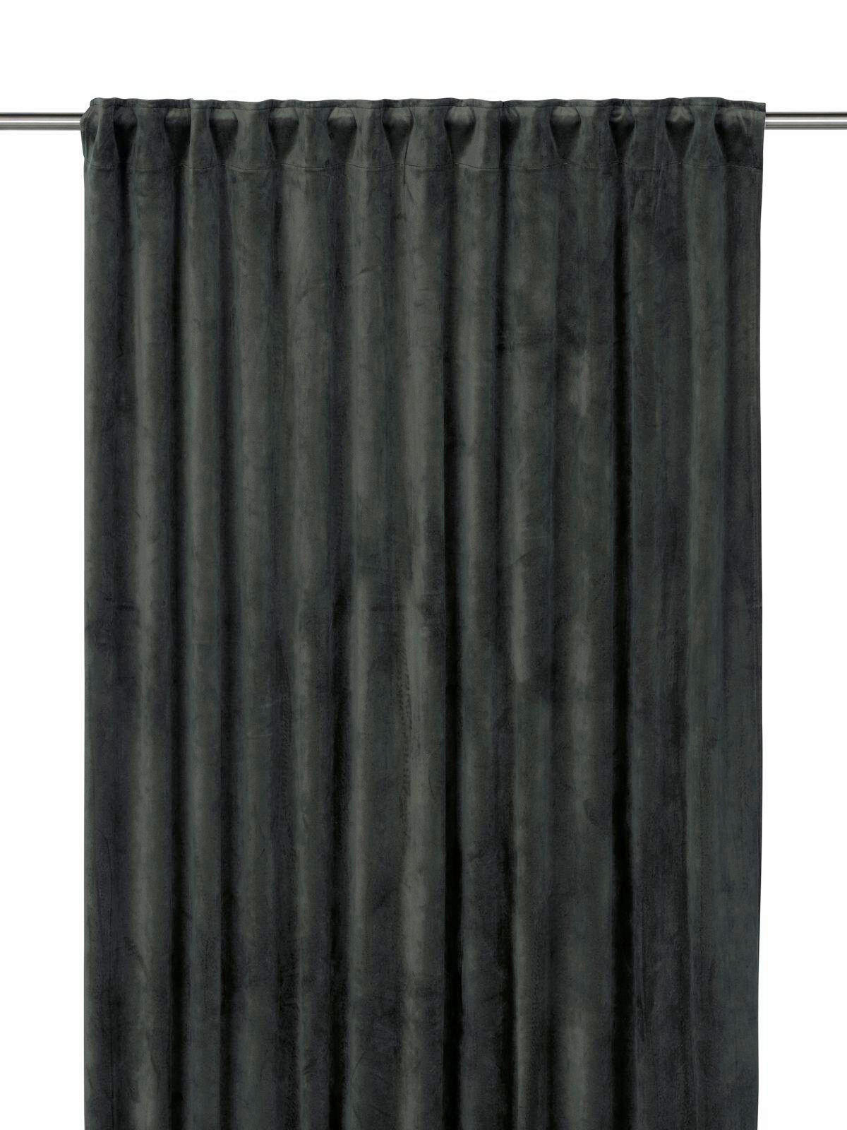 FERTIGVORHANG Verdunkelung  - Anthrazit, Basics, Textil (135/280cm) - Svanefors