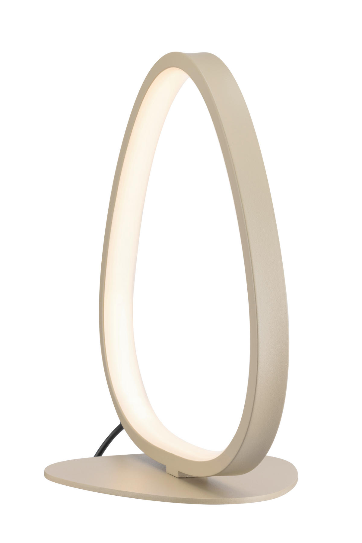 LED-TISCHLEUCHTE   - Sandfarben, Design, Kunststoff/Metall (22,6l) - Novel