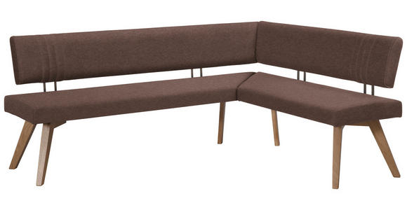ECKBANK 220/170 cm in Hellbraun, Wildeiche - Hellbraun/Wildeiche, Design, Holz/Textil (220/170cm) - Venda