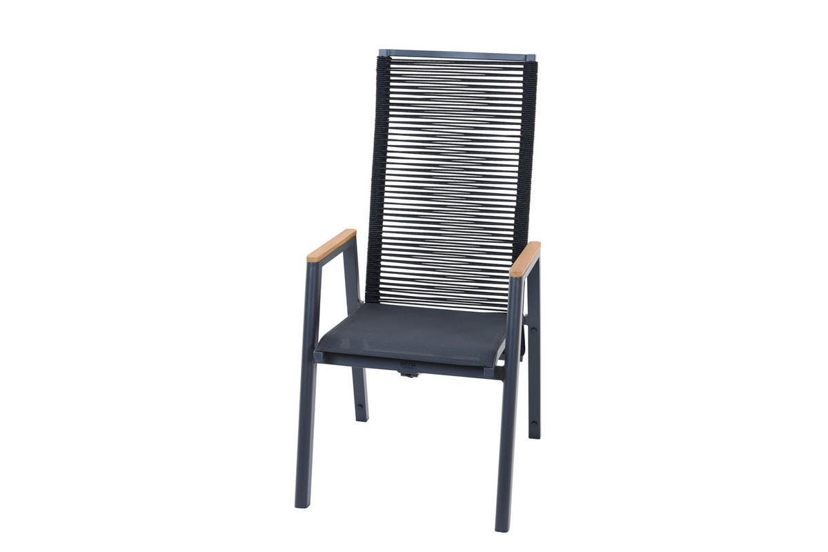 GARTENSESSEL Holz, Metall, Kunststoff Grau  - Grau, Basics, Holz/Kunststoff (56/113/77cm) - Siena Garden