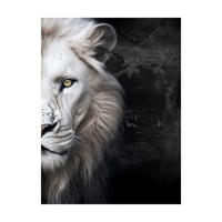 LEINWANDBILD Tiere 60/80 cm  - Schwarz/Weiß, Basics, Holz/Textil (60/80cm)